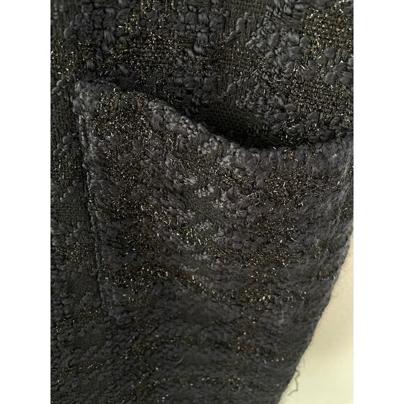 Mango Tweed Shift Dress Metallic Thread Sleeveless Mini Size S - Picture 6 of 7